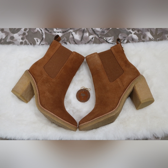 Lauren Ralph Lauren Marianna Womens Suede Chelsea Boots, 5.5B - Picture 3 of 9